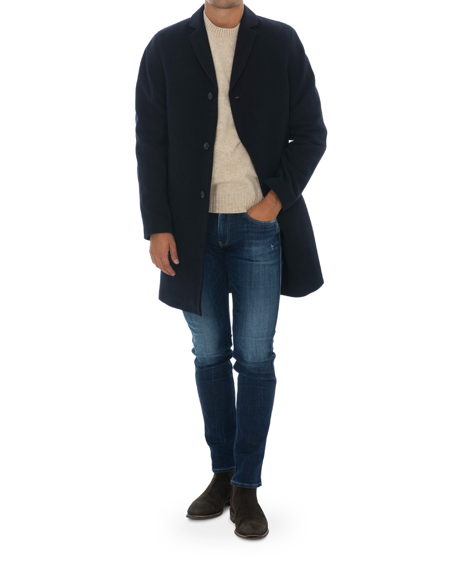 Heren | Jassen | Samsøe Samsøe | Samsøe & Samsøe Bryn Wool Coat Night Sky