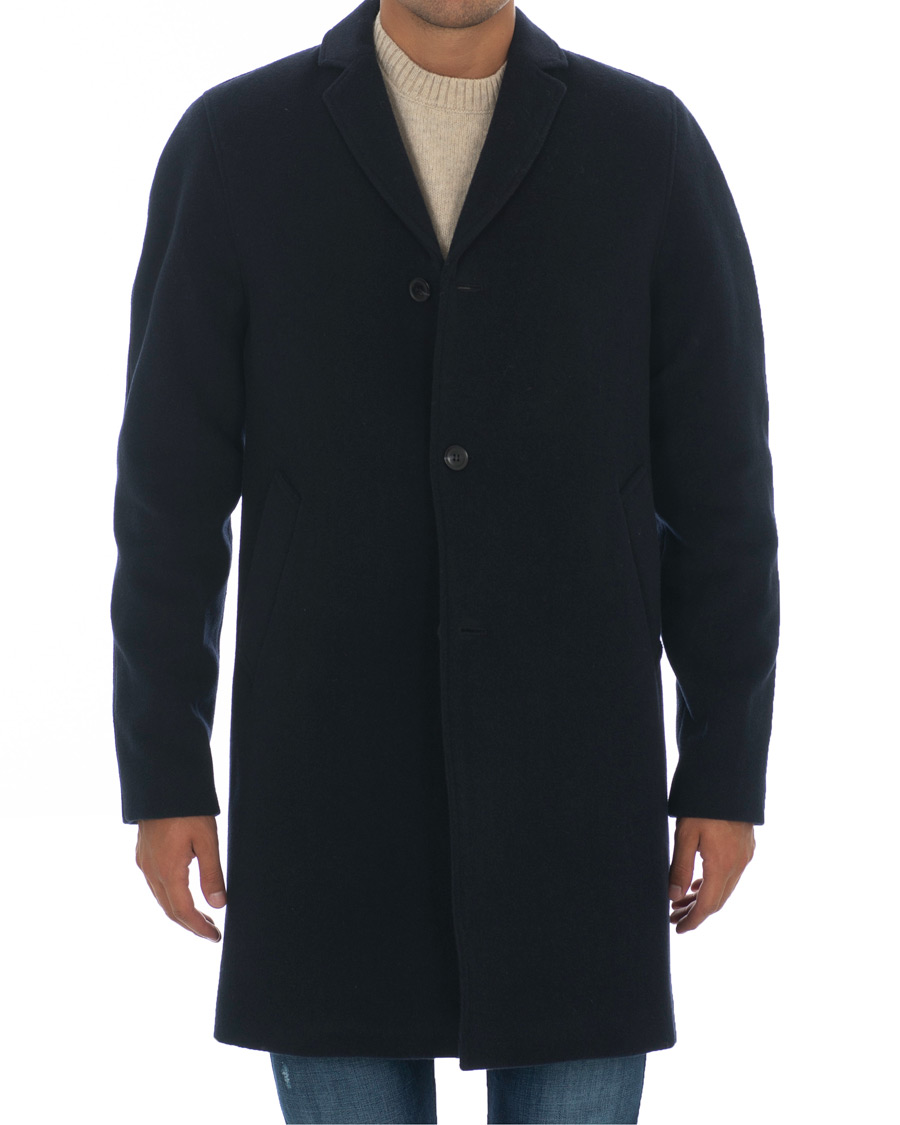 Heren | Jassen | Samsøe Samsøe | Samsøe & Samsøe Bryn Wool Coat Night Sky
