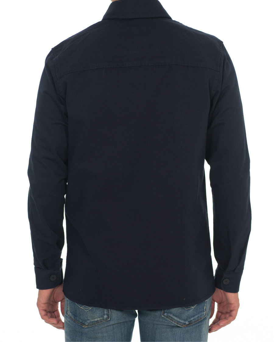 Heren | Overhemden | Samsøe Samsøe | Samsøe & Samsøe Waltones Cotton Overshirt Night Sky