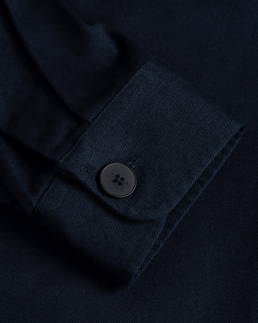 Heren | Overhemden | Samsøe Samsøe | Samsøe & Samsøe Waltones Cotton Overshirt Night Sky
