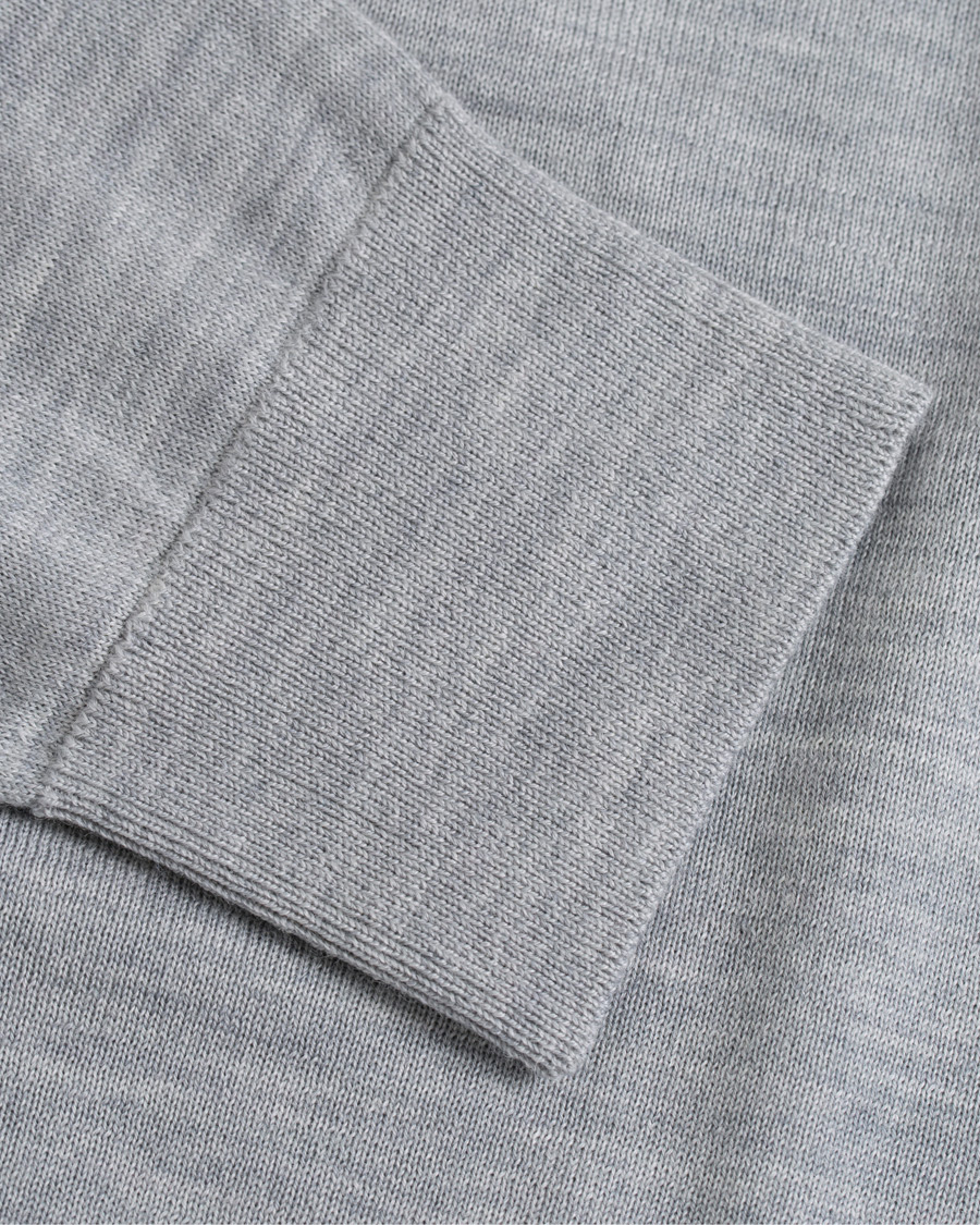 Heren | Truien | Samsøe Samsøe | Samsøe & Samsøe Flemming Superfine Merino Wool Crew Neck Grey Mel