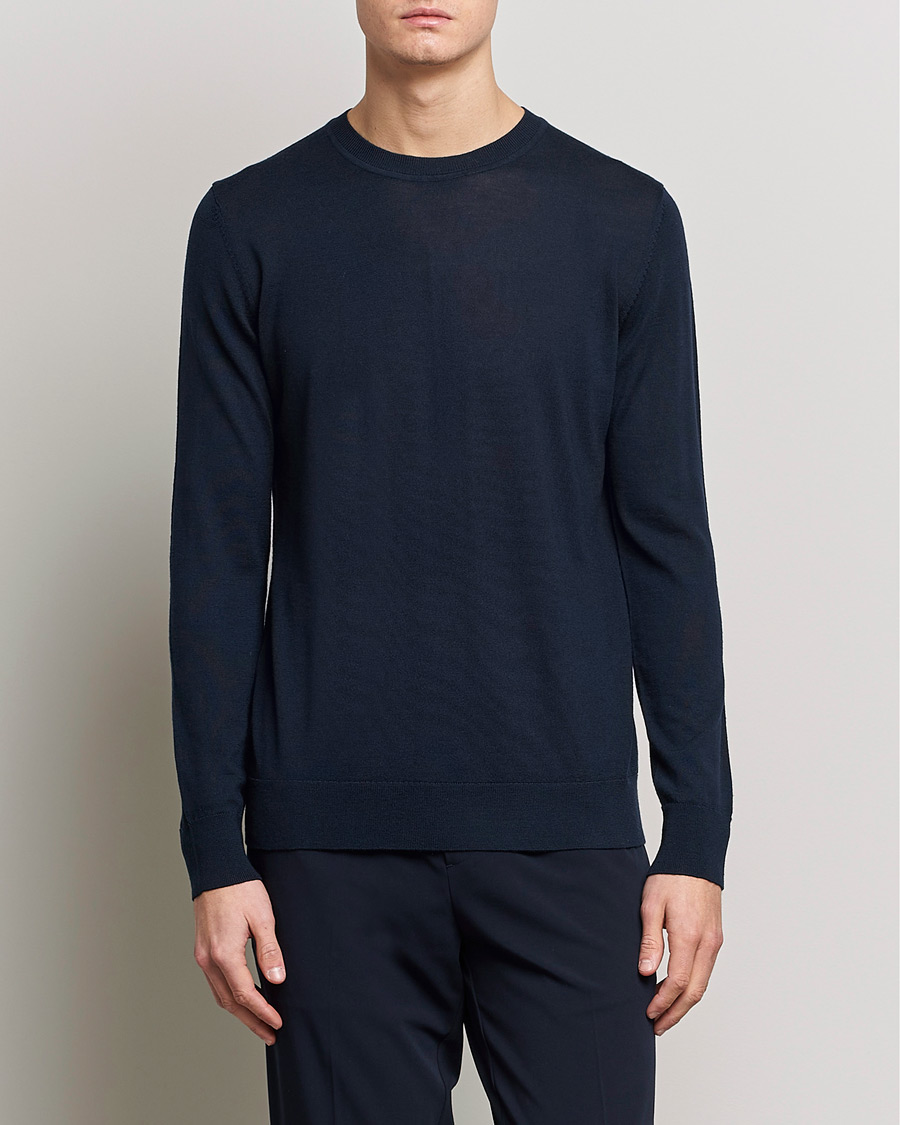 Heren | Kleding | Samsøe Samsøe | Flemming Superfine Merino Wool Crew Neck Night Sky