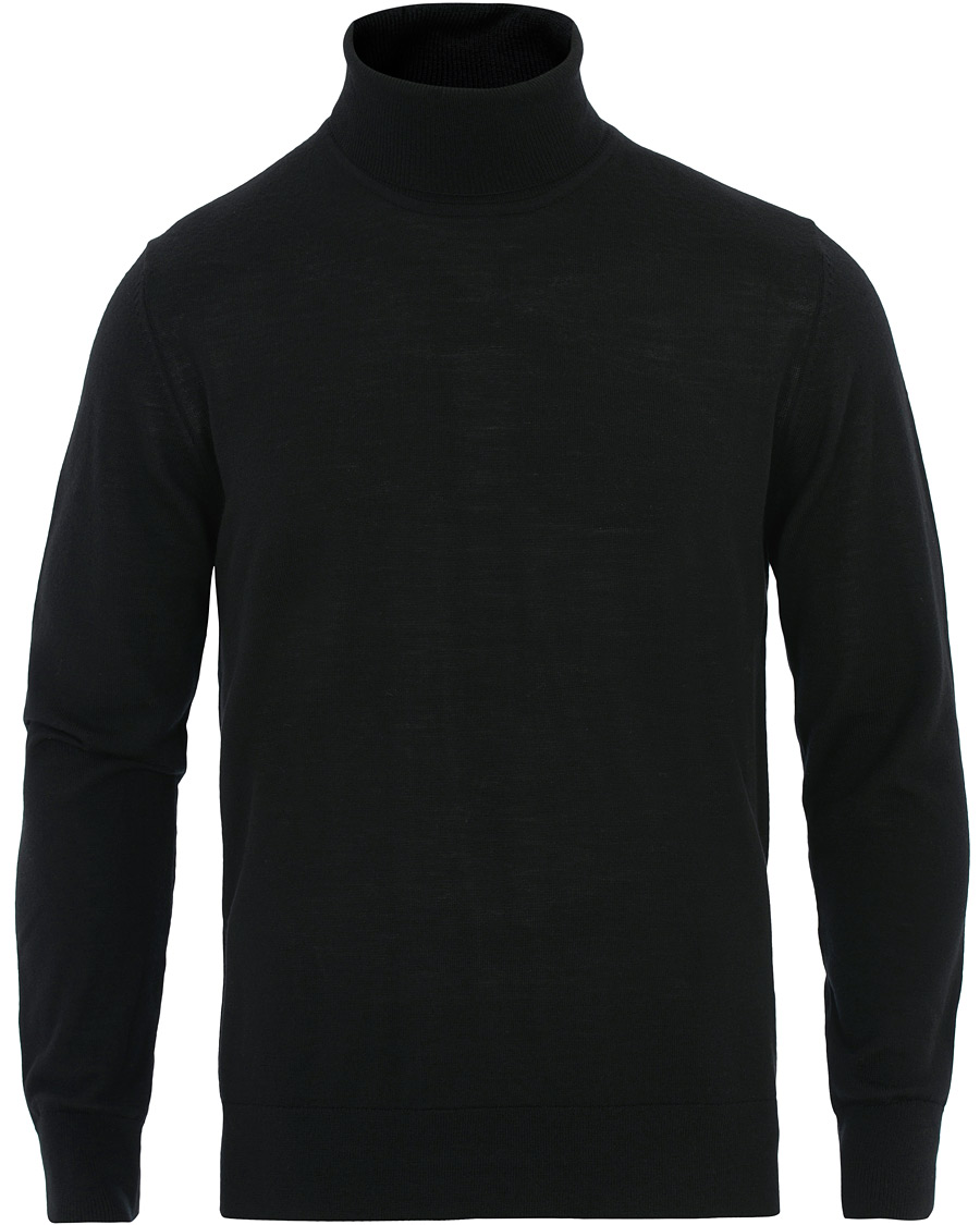 Heren | Truien | Samsøe Samsøe | Samsøe & Samsøe Flemming Superfine Merino Wool Roll Neck Black