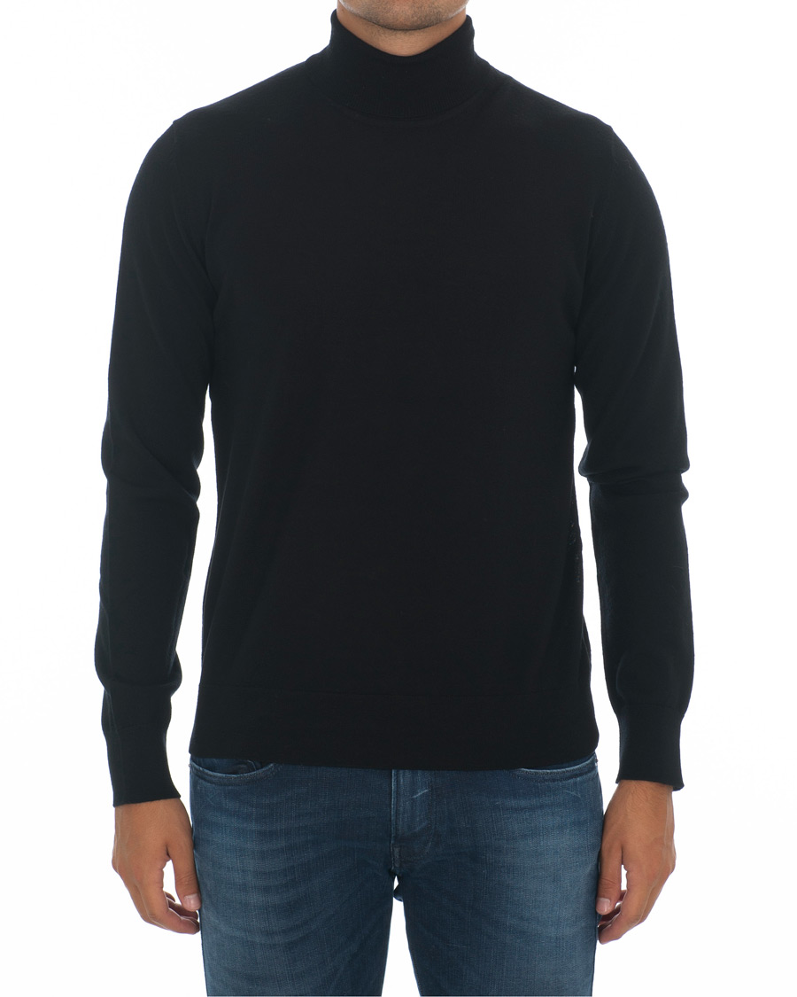 Heren | Truien | Samsøe Samsøe | Samsøe & Samsøe Flemming Superfine Merino Wool Roll Neck Black