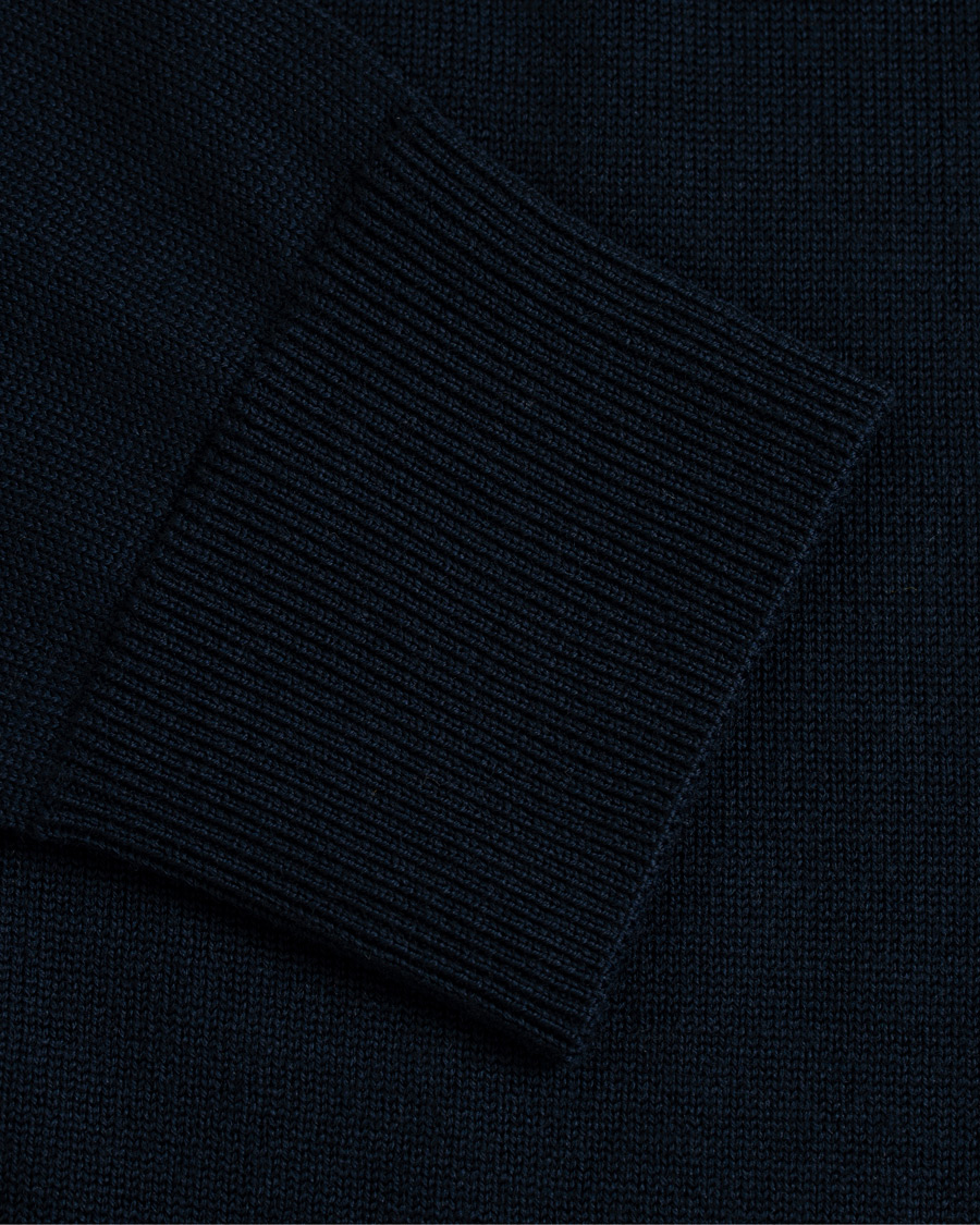 Heren | Truien | Samsøe Samsøe | Samsøe & Samsøe Sei Structured Wool Crew Neck Night Sky