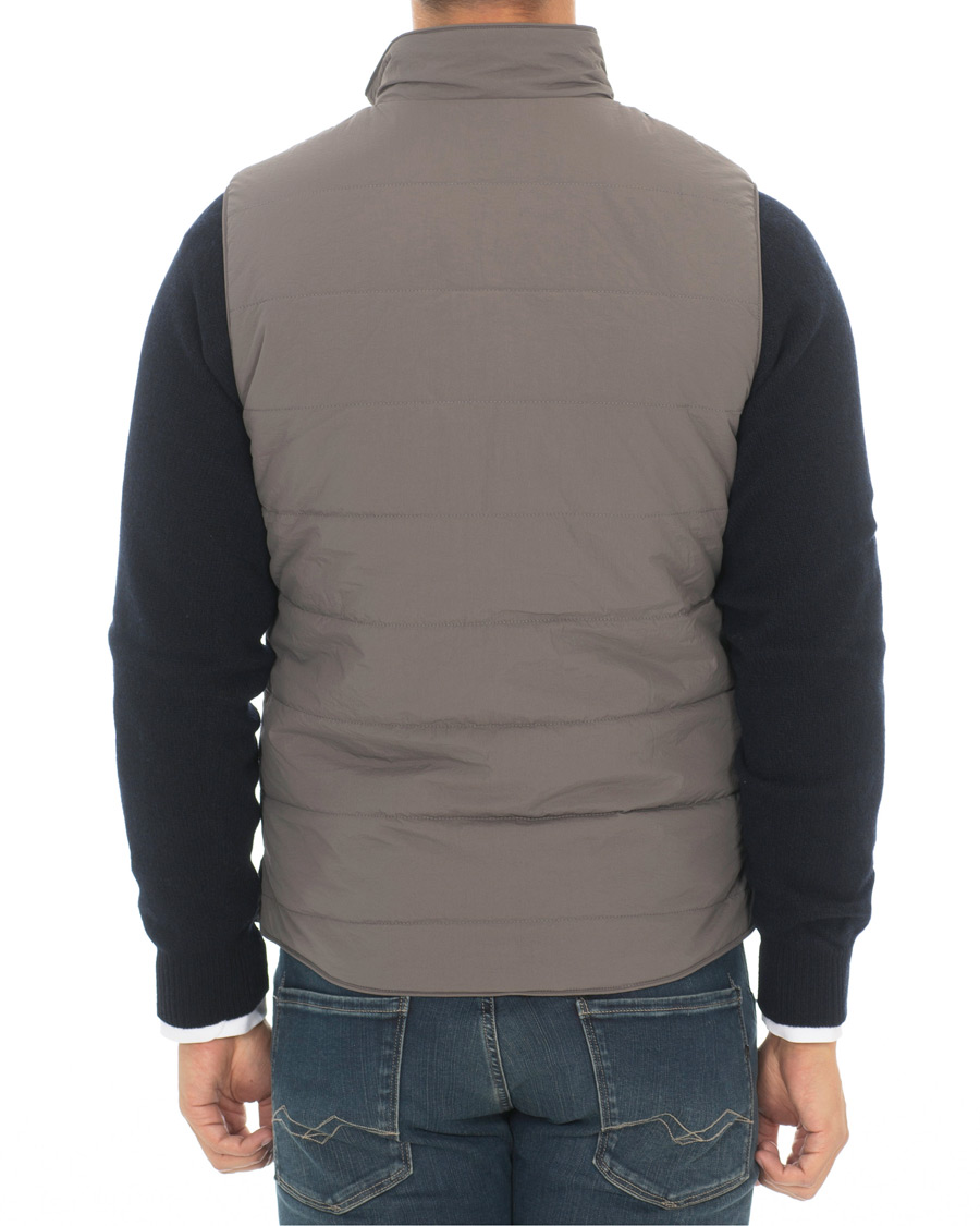 Heren | Jassen | Stenströms | Soft Quilted Nylon Vest Grey