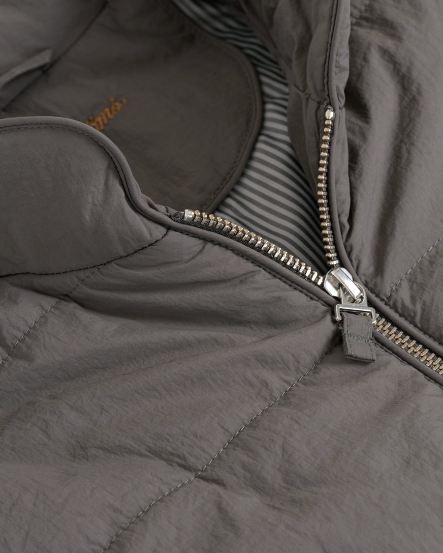 Heren | Jassen | Stenströms | Soft Quilted Nylon Vest Grey