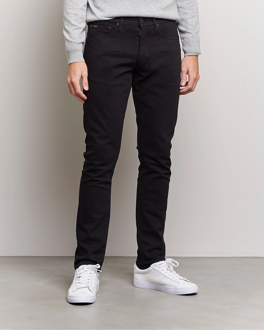 Heren | Zwarte jeans | Polo Ralph Lauren | Sullivan Slim Fit Hudson Stretch Jeans Black
