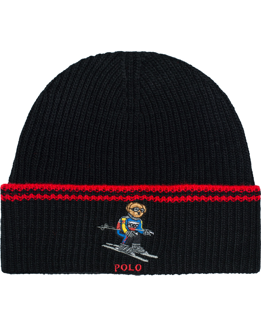 Heren | Polo Ralph Lauren Skiing Bear Beanie Black | Polo Ralph Lauren | Skiing Bear Beanie Black