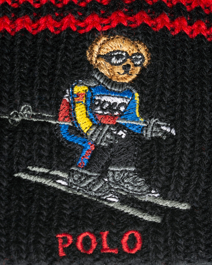 Heren | Polo Ralph Lauren Skiing Bear Beanie Black | Polo Ralph Lauren | Skiing Bear Beanie Black