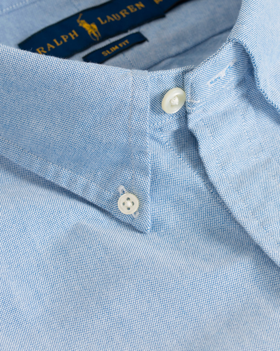 Heren | Overhemden | Polo Ralph Lauren | Slim Fit Oxford Bear Shirt Light Blue