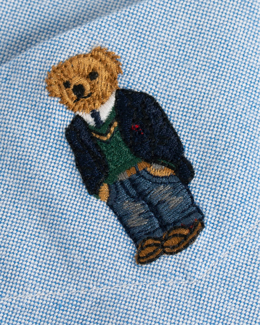 Heren | Overhemden | Polo Ralph Lauren | Slim Fit Oxford Bear Shirt Light Blue