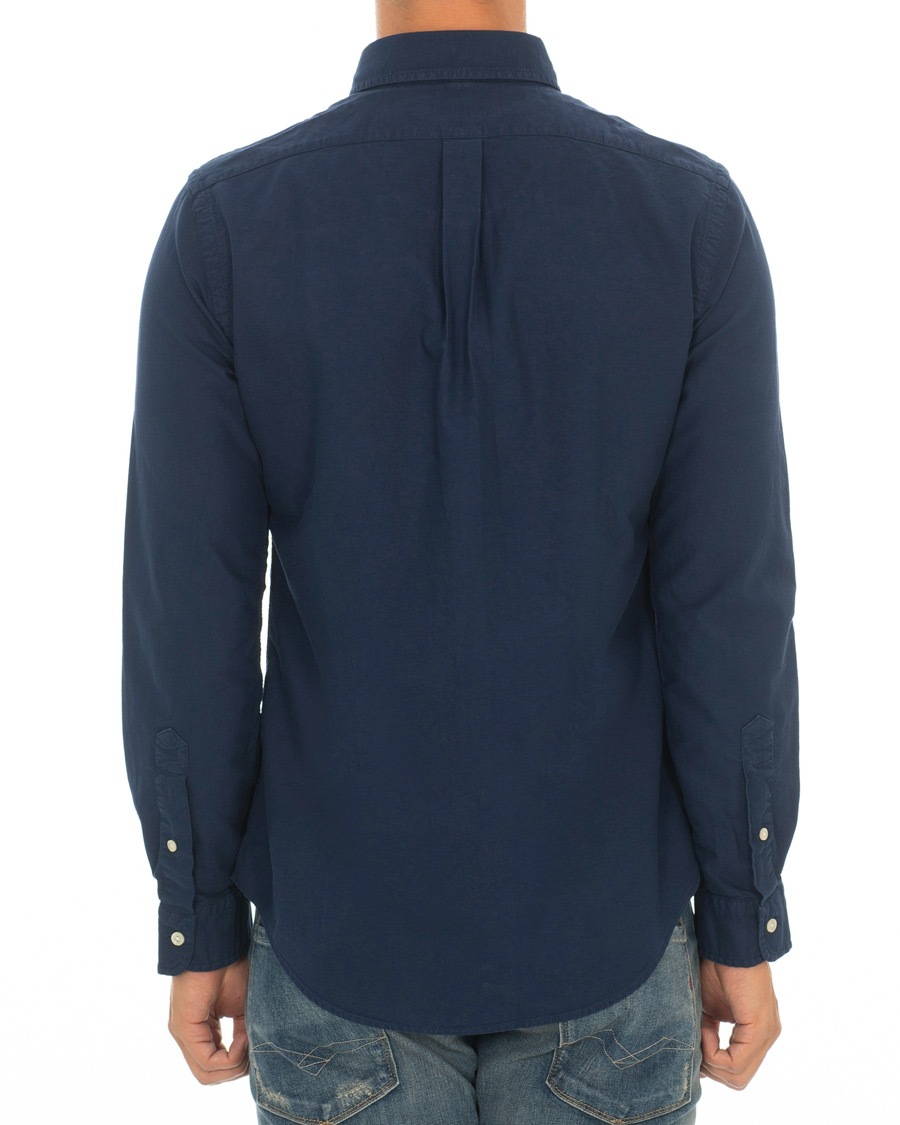 Heren | Overhemden | Polo Ralph Lauren | Slim Fit Garment Dyed Oxford Shirt Newport Navy
