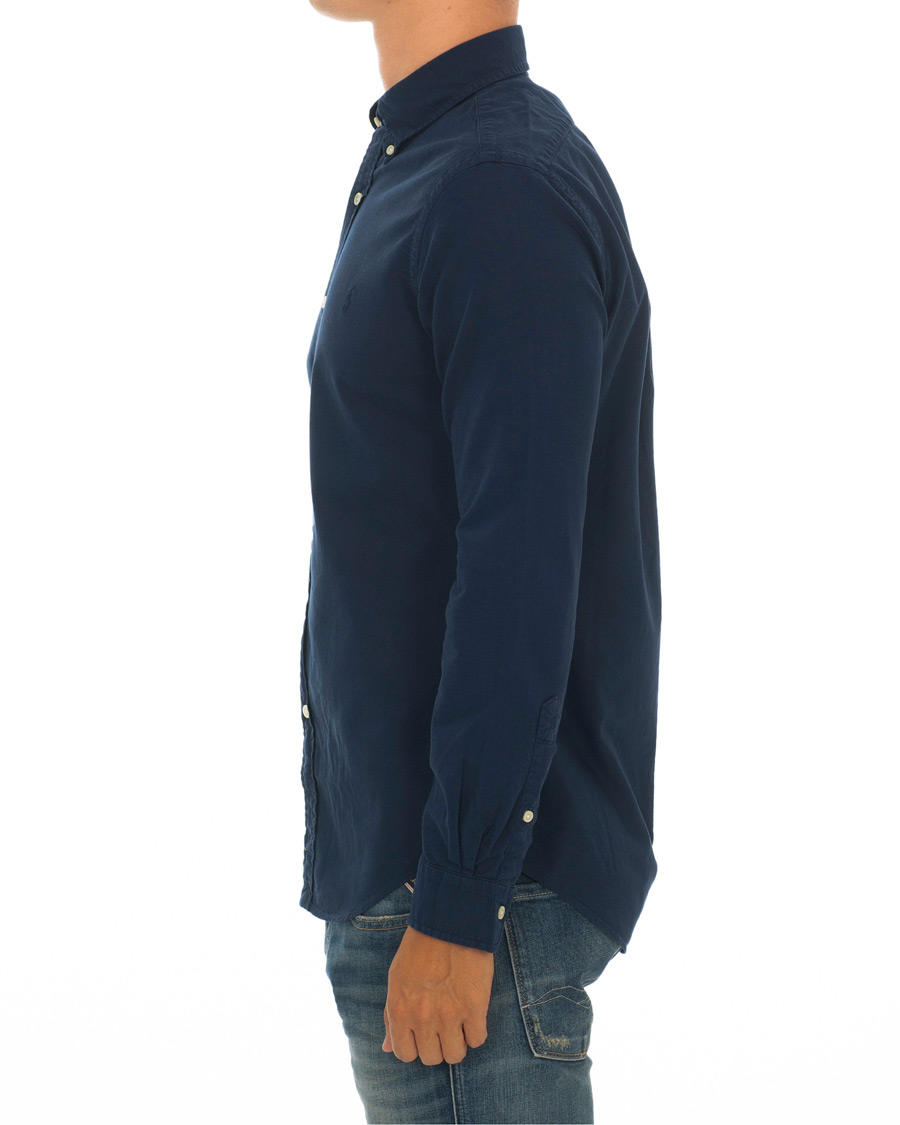 Heren | Overhemden | Polo Ralph Lauren | Slim Fit Garment Dyed Oxford Shirt Newport Navy