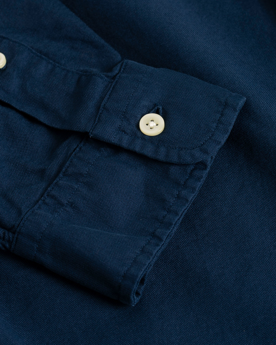 Heren | Overhemden | Polo Ralph Lauren | Slim Fit Garment Dyed Oxford Shirt Newport Navy