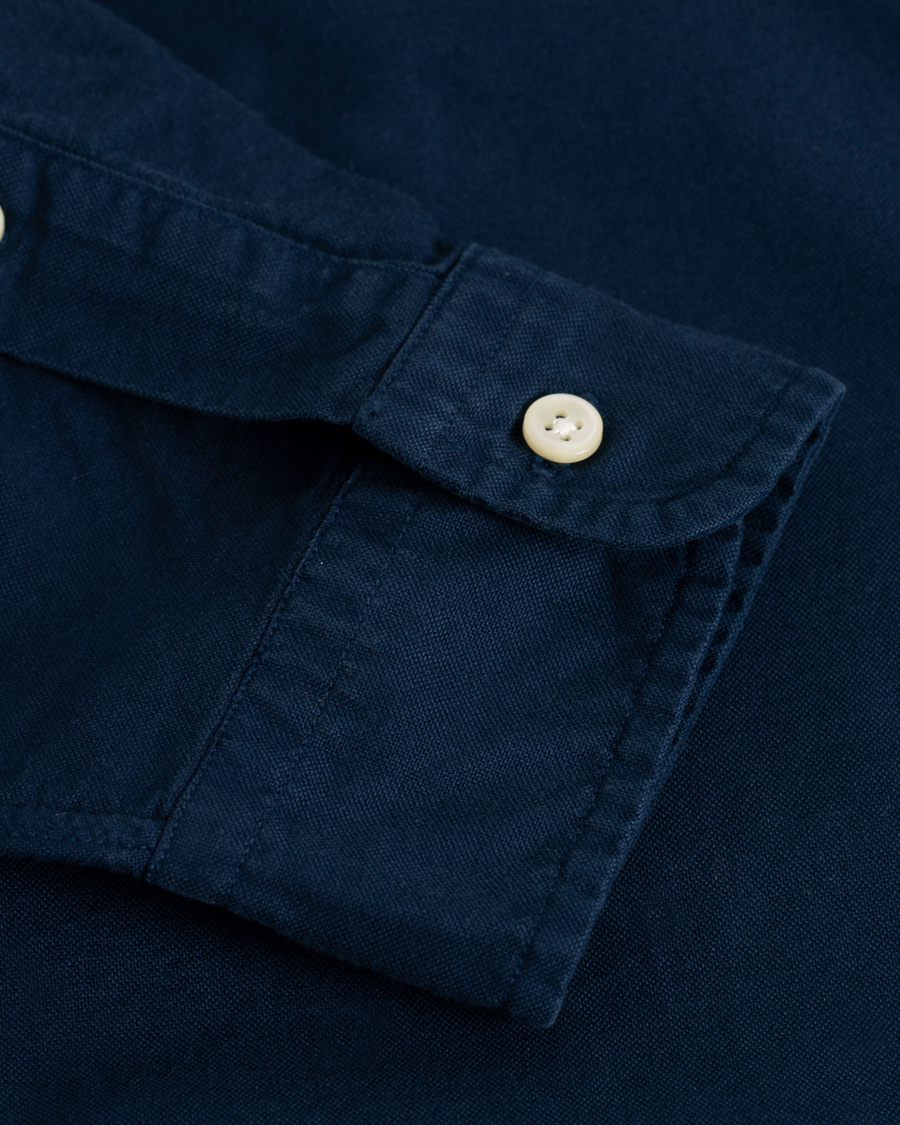 Heren | Overhemden | Polo Ralph Lauren | Custom Fit Garment Dyed Oxford Shirt Newport Navy