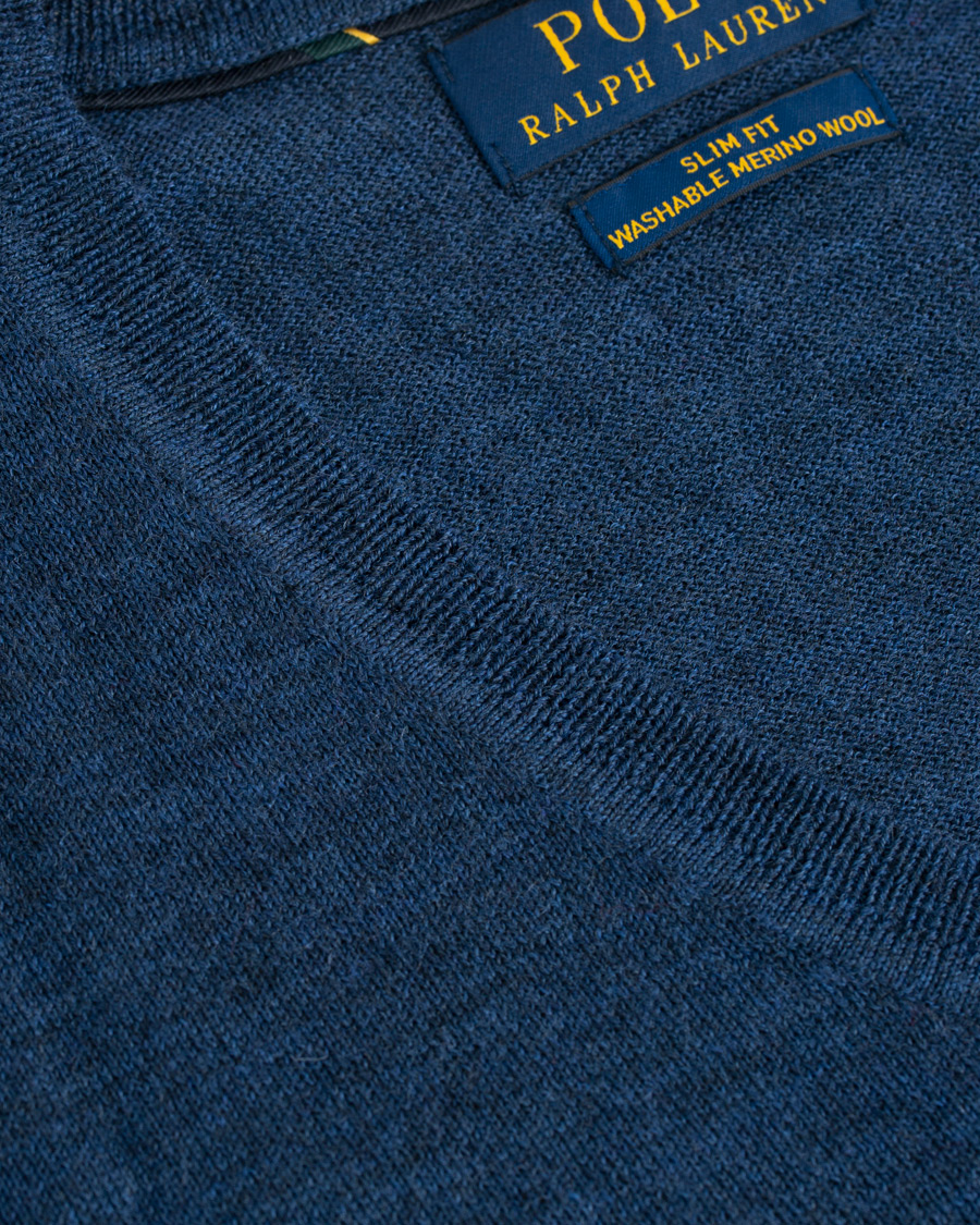 Heren | Truien | Polo Ralph Lauren | Merino V Neck Pullover Blue