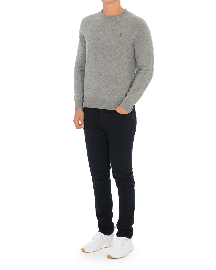 Heren | Truien | Polo Ralph Lauren | Lambswool Crew Neck Pullover Fawn Grey Heather
