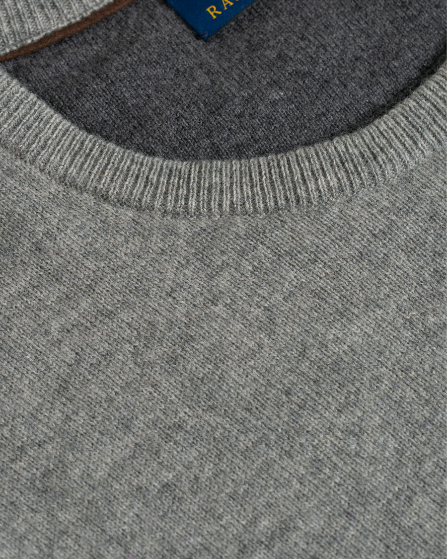 Heren | Truien | Polo Ralph Lauren | Lambswool Crew Neck Pullover Fawn Grey Heather