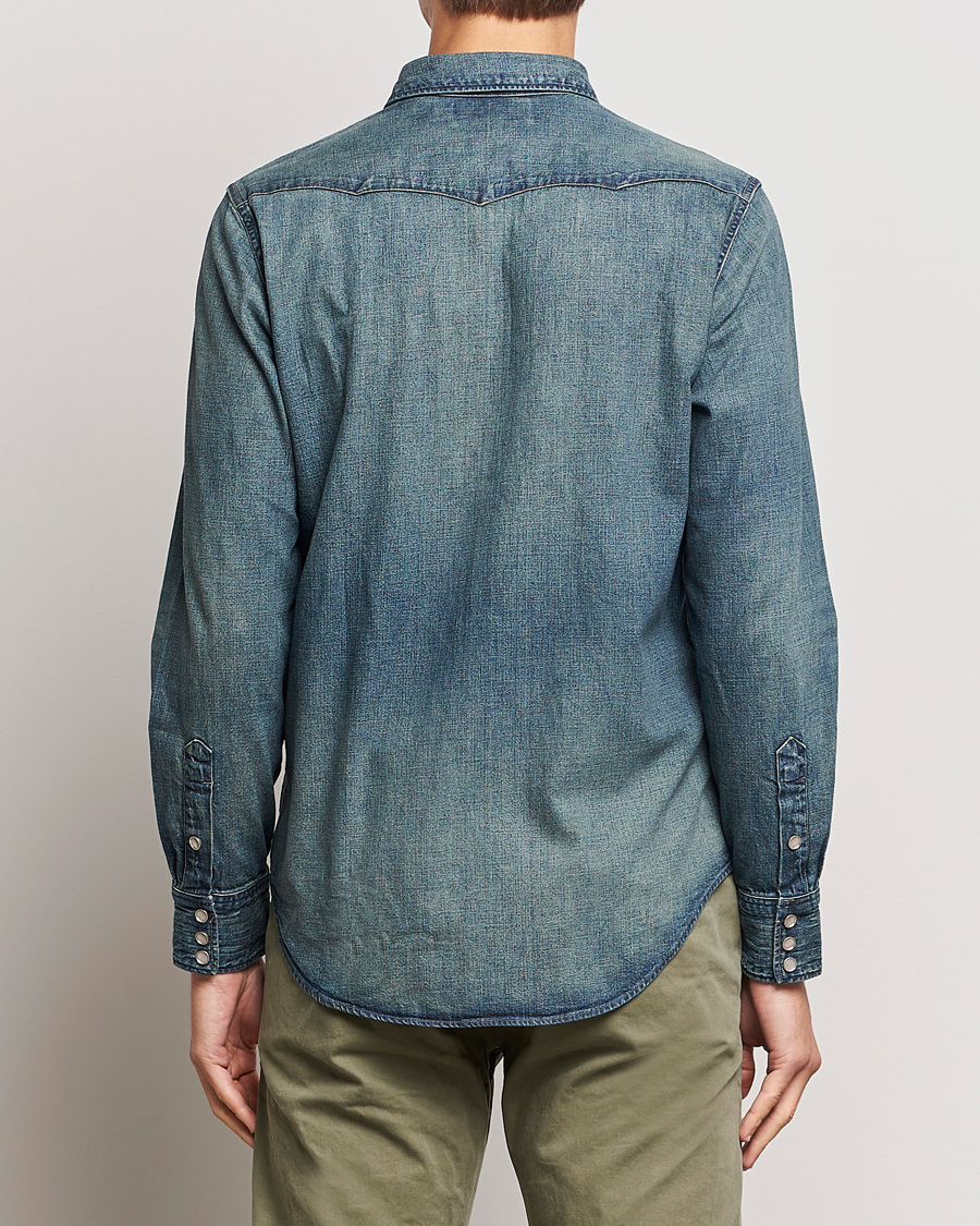 Heren | Overhemden | RRL | Buffalo Western Shirt Dark Wash