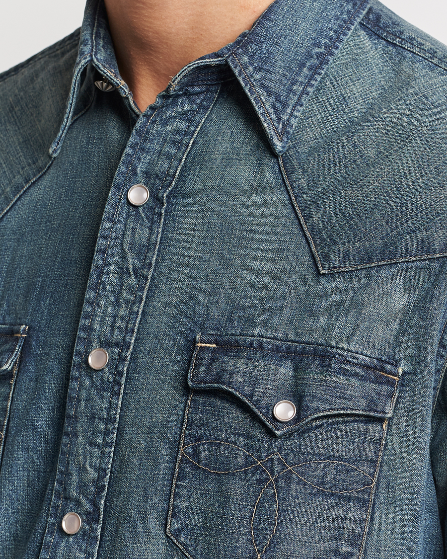 Heren | Overhemden | RRL | Buffalo Western Shirt Dark Wash