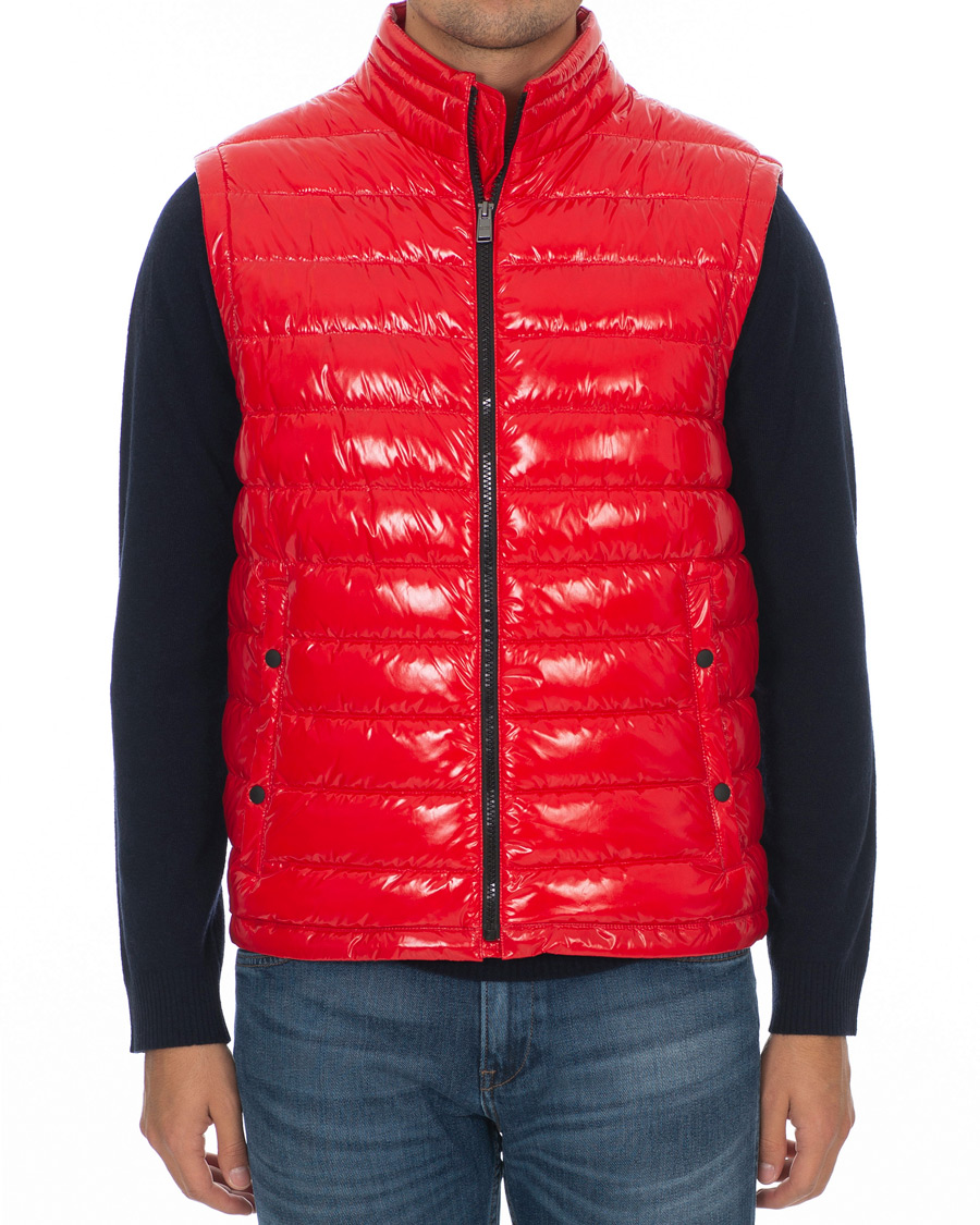 Heren | Jassen | BOSS BLACK | BOSS Cilla High Shine Vest Red