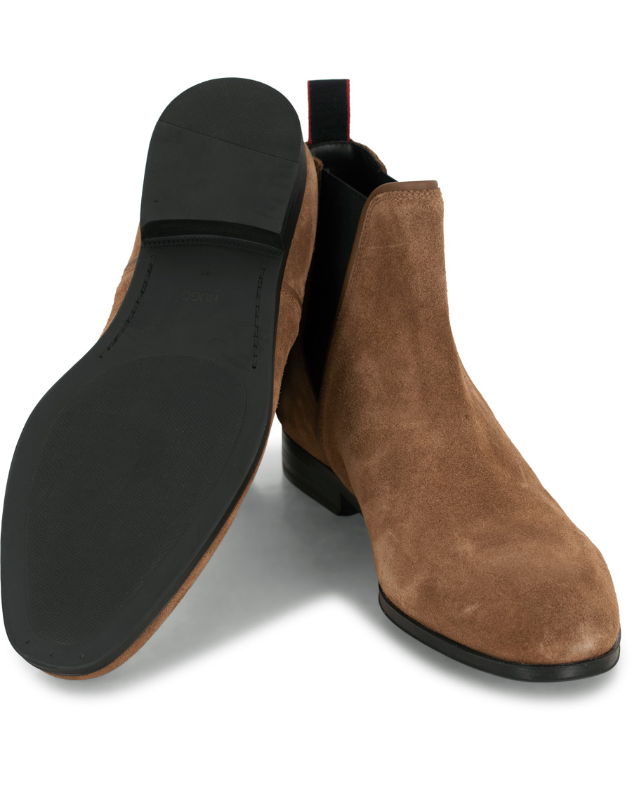 Heren | HUGO Boheme Chelsea Boot Brown Suede | HUGO | Boheme Chelsea Boot Brown Suede
