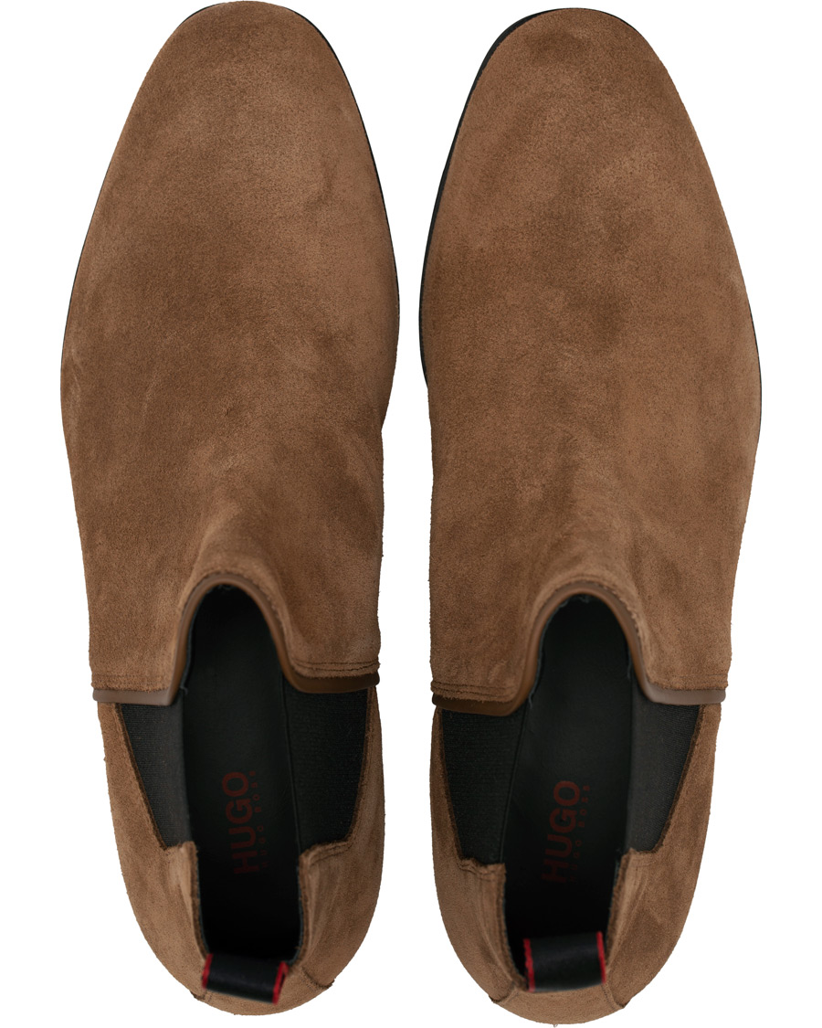 Heren | HUGO Boheme Chelsea Boot Brown Suede | HUGO | Boheme Chelsea Boot Brown Suede