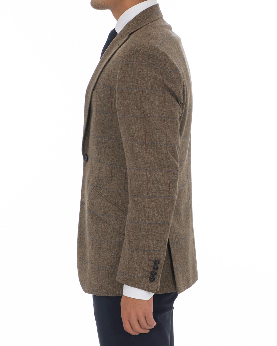 Heren | Blazers | Walker Slater | Edward Tweed Windowpane Blazer Brown