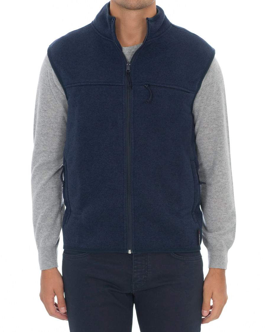 Heren | Jassen | J.Crew | Fleece Vest Marled Navy