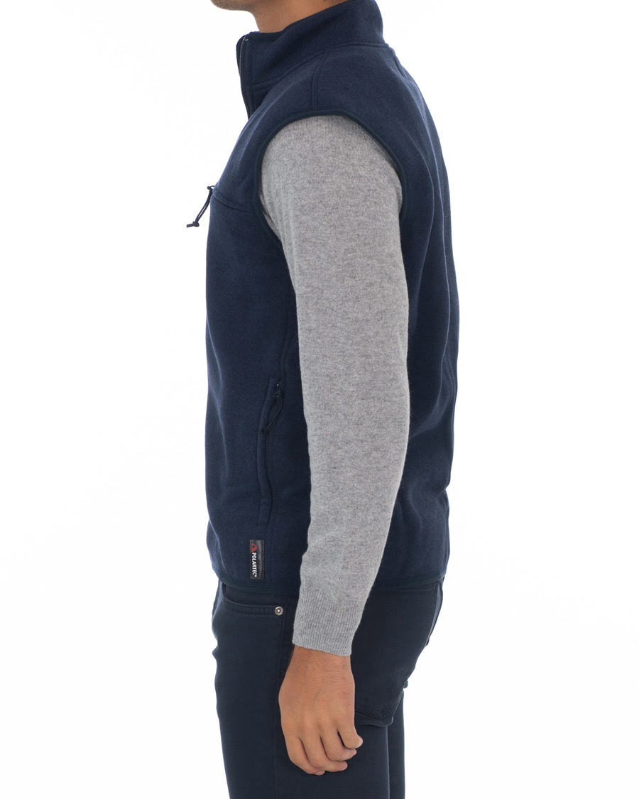 Heren | Jassen | J.Crew | Fleece Vest Marled Navy