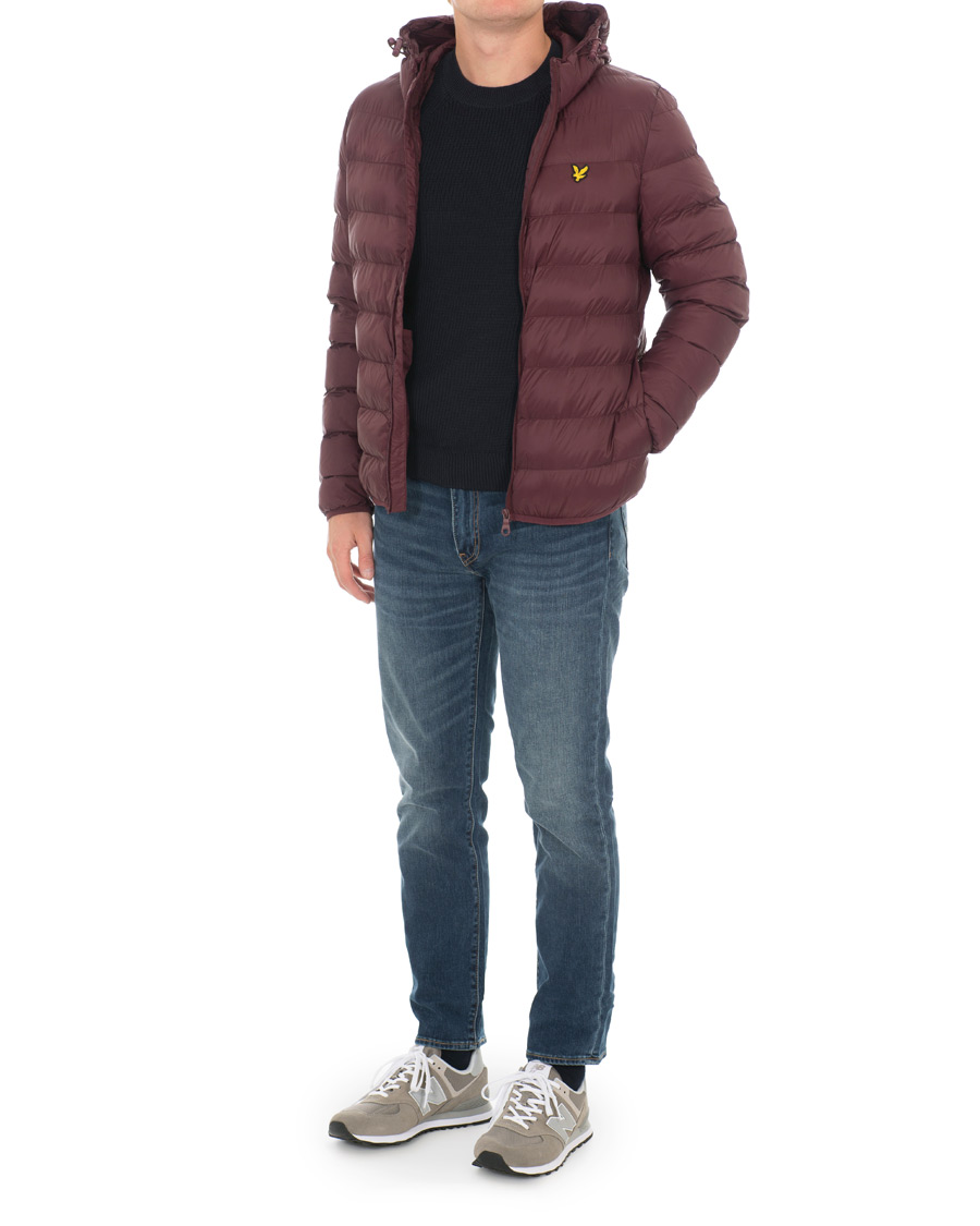 Heren | Jassen | Lyle & Scott | Lightweight Puffer Jacket Burgundy