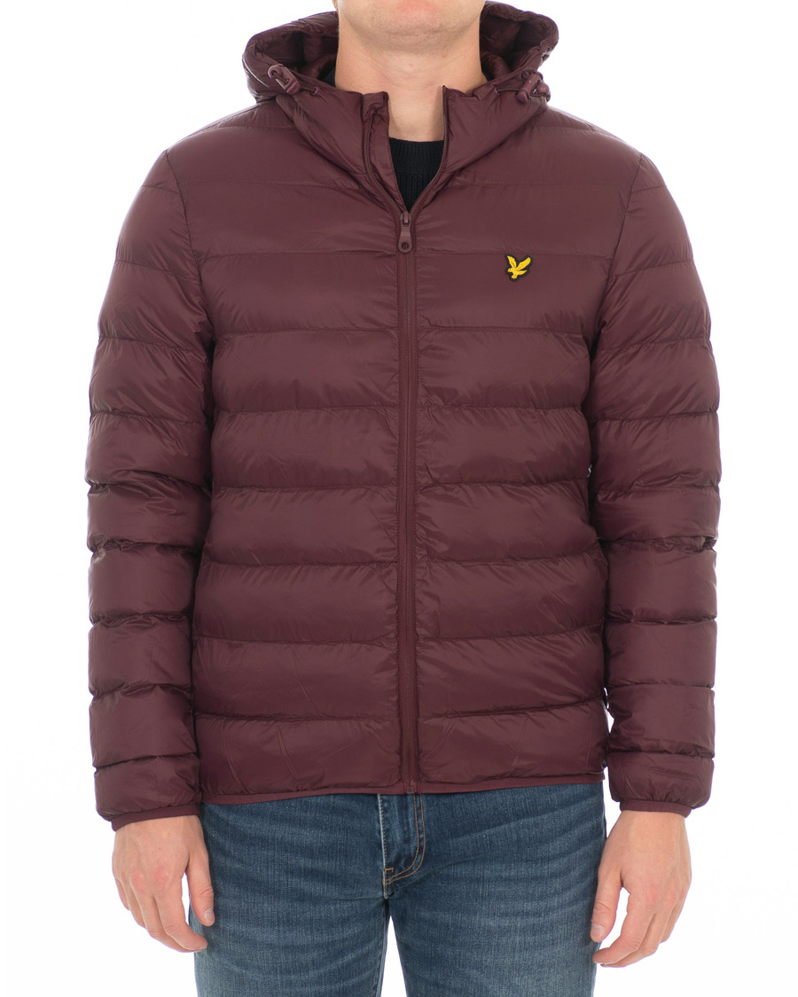 Heren | Jassen | Lyle & Scott | Lightweight Puffer Jacket Burgundy