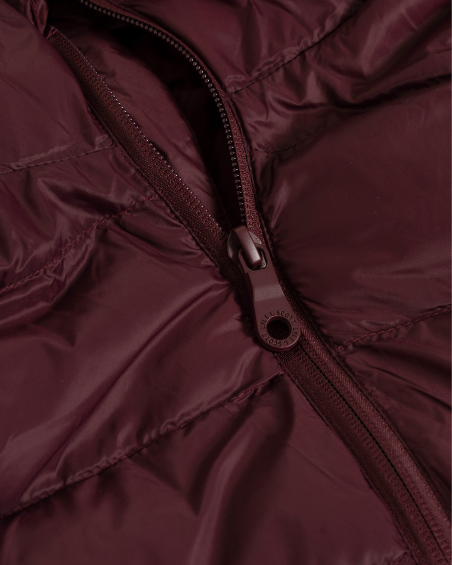 Heren | Jassen | Lyle & Scott | Lightweight Puffer Jacket Burgundy