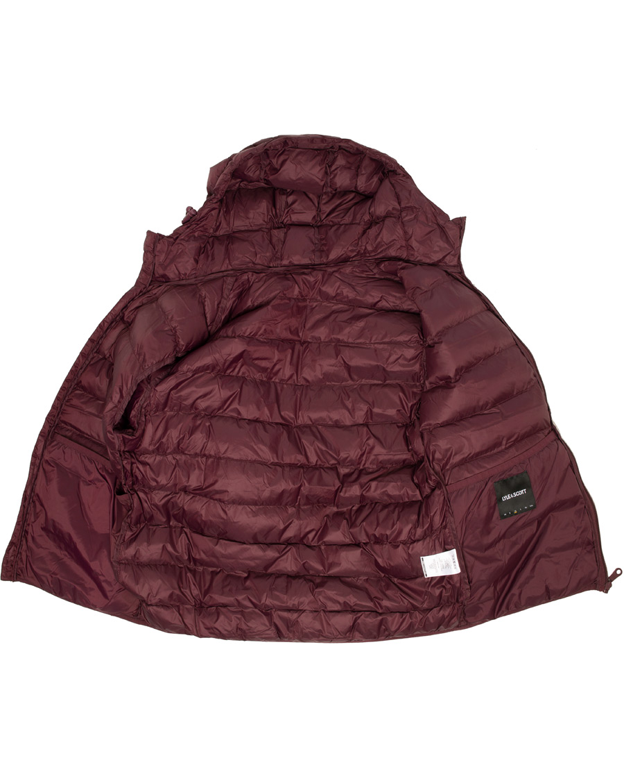 Heren | Jassen | Lyle & Scott | Lightweight Puffer Jacket Burgundy