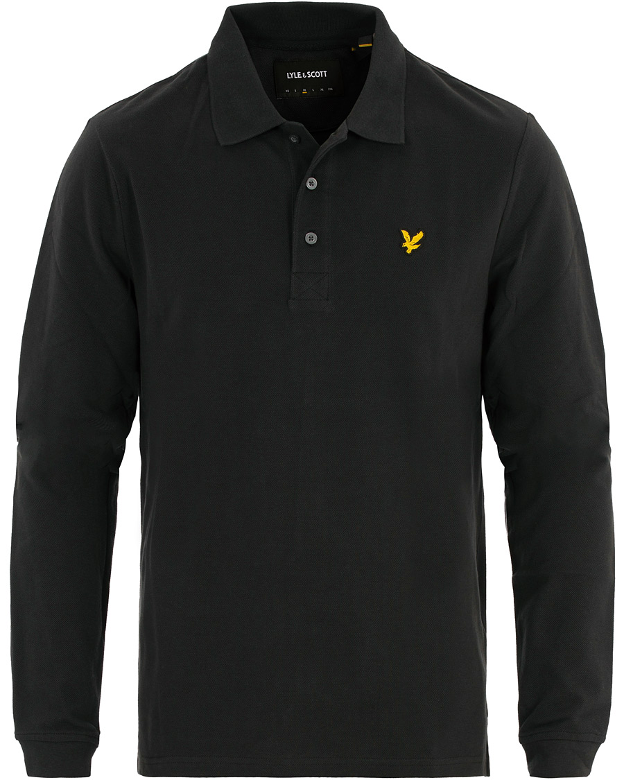 Heren | Truien | Lyle & Scott | Long Sleeve Plain Polo True Black