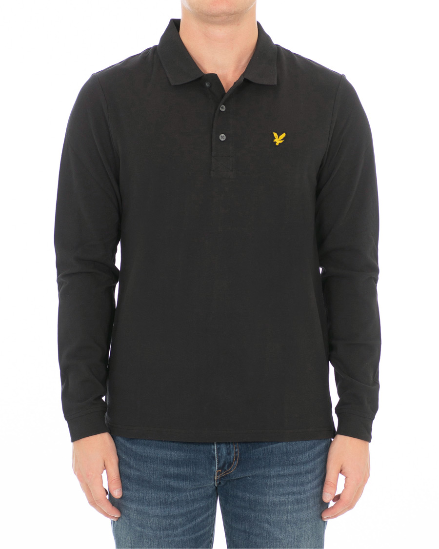 Heren | Truien | Lyle & Scott | Long Sleeve Plain Polo True Black