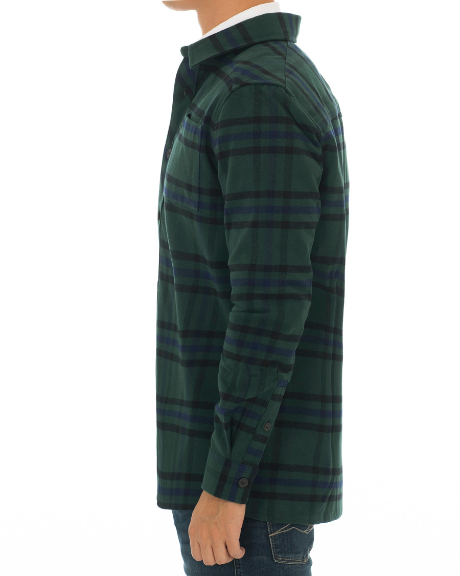 Heren | Overhemden | Lyle & Scott | Tartan Overshirt Jade Green