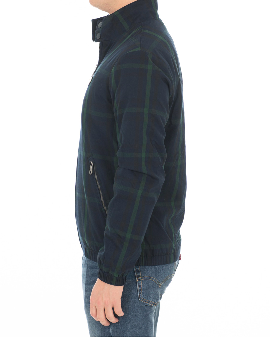 Heren | Jassen | Lyle & Scott | Tartan Harrington Jacket Navy/Check
