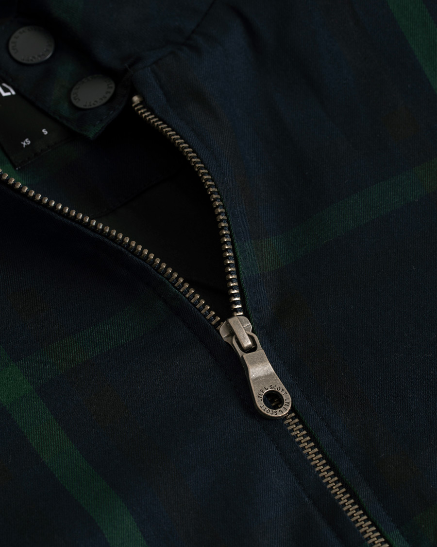 Heren | Jassen | Lyle & Scott | Tartan Harrington Jacket Navy/Check