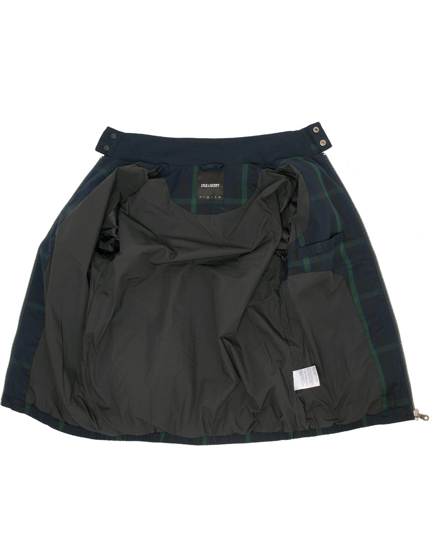 Heren | Jassen | Lyle & Scott | Tartan Harrington Jacket Navy/Check