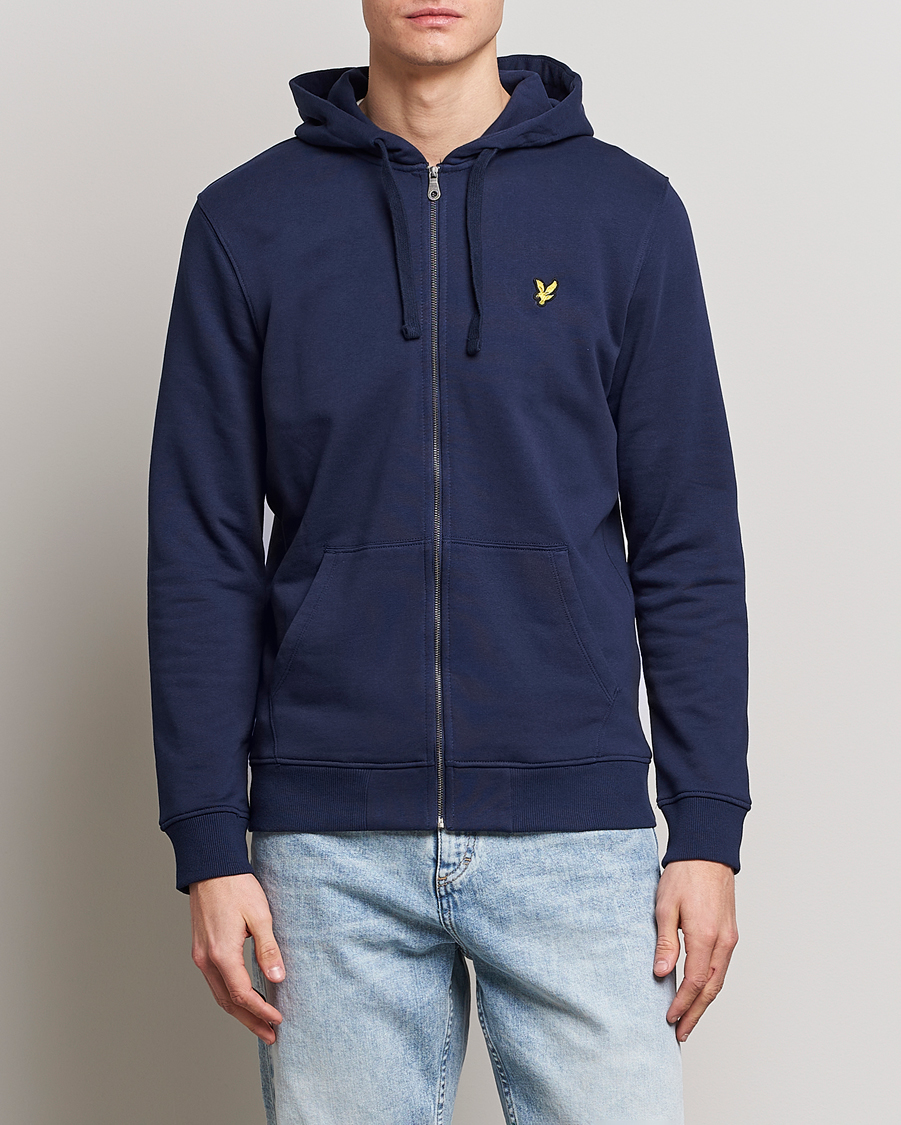 Heren |  | Lyle & Scott | Zip Full Zip Hoodie Navy