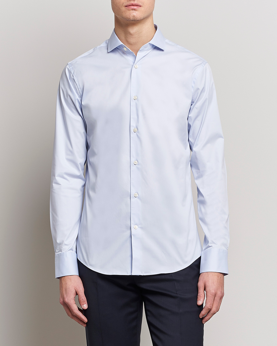 Heren | Overhemden | Tiger of Sweden | Farell 5 Stretch Shirt Light Blue