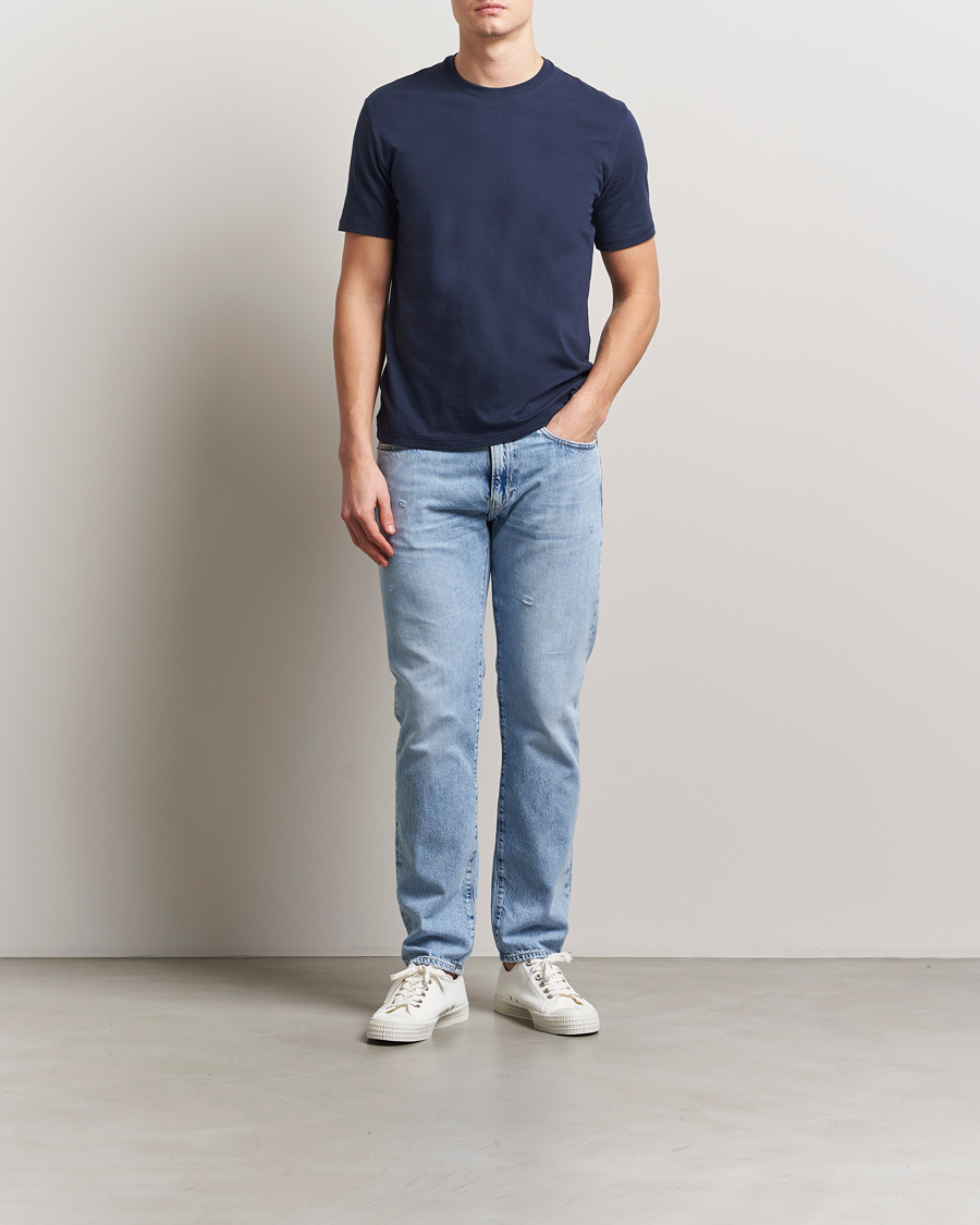Heren | T-shirts | Levi's | 2-Pack Crew Neck T-Shirt Navy/White