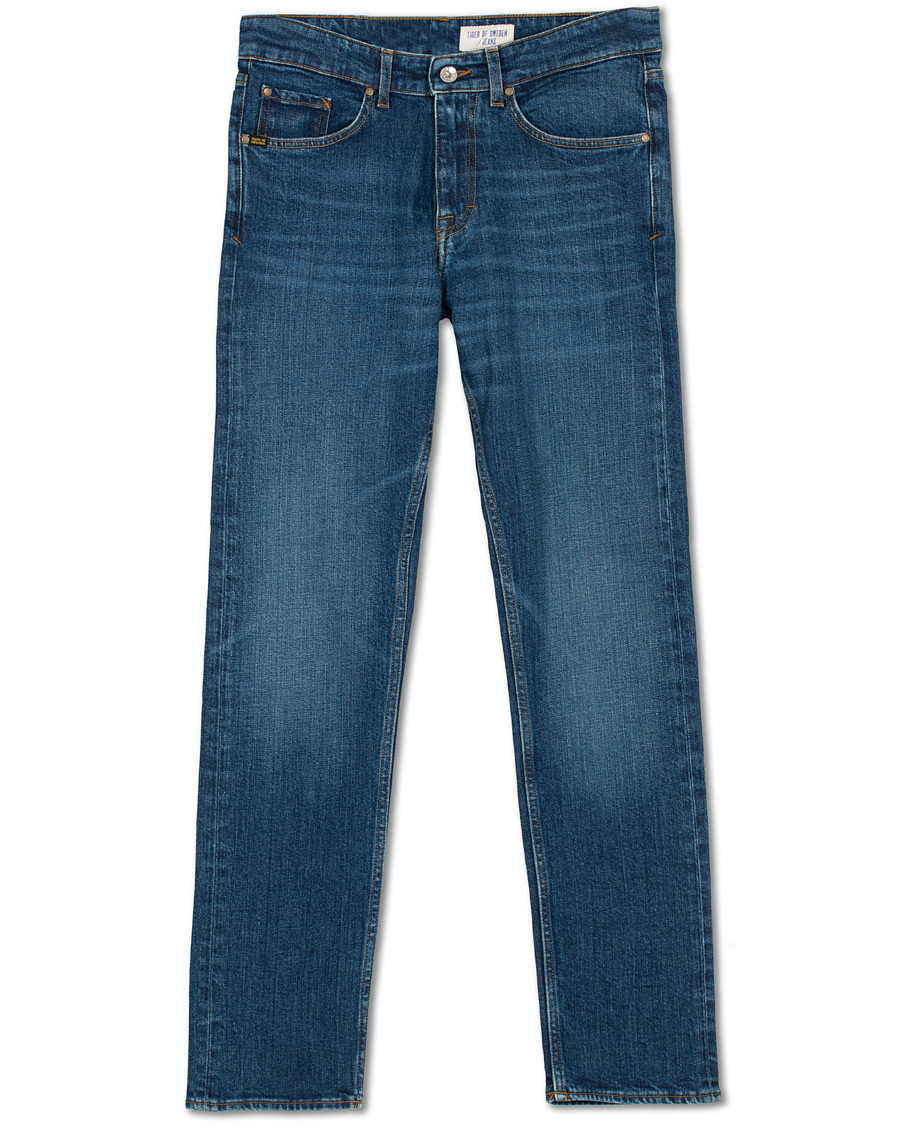Heren | Jeans | Tiger of Sweden Jeans | Rex Stretch Jeans Medium Blue