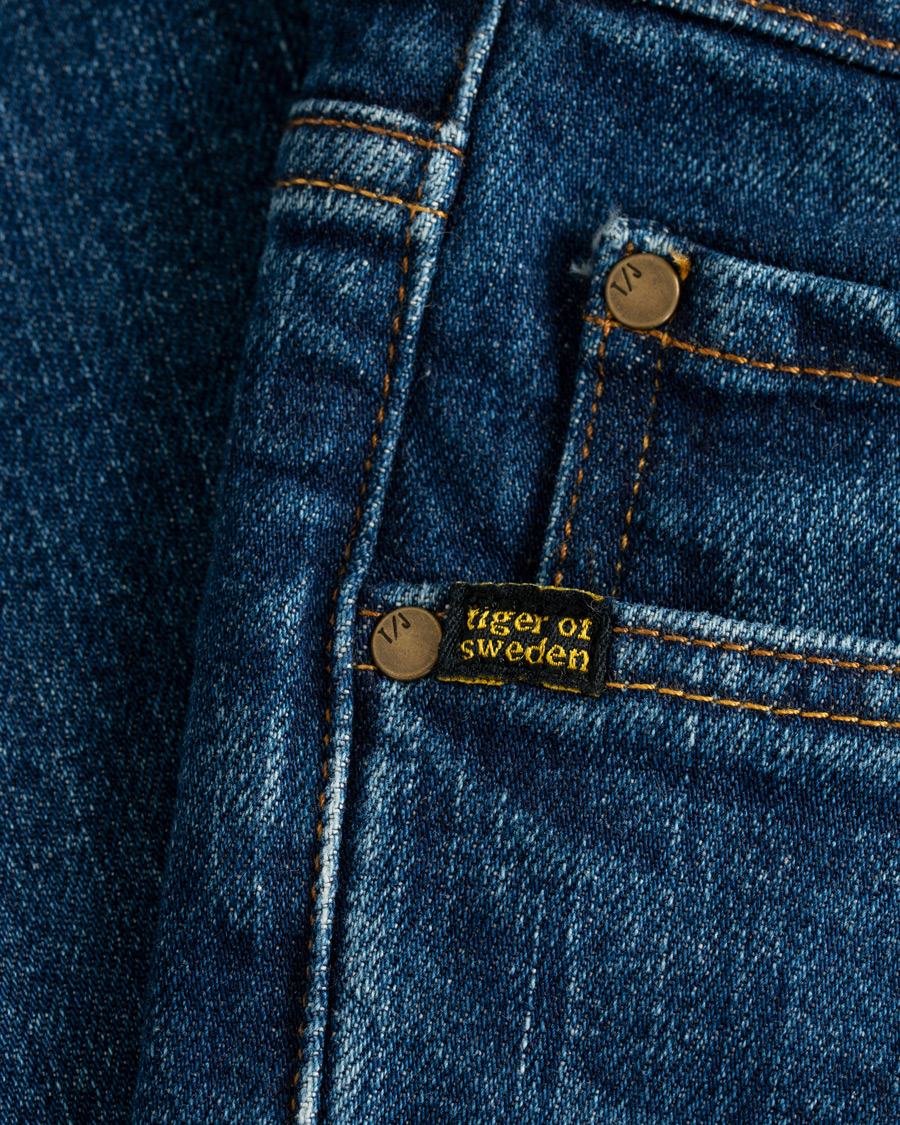 Heren | Jeans | Tiger of Sweden Jeans | Rex Stretch Jeans Medium Blue