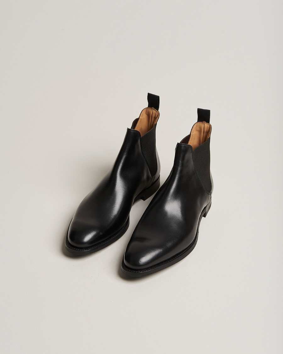 Heren | Handgemaakte schoenen | Crockett & Jones | Chelsea 8 City Sole Black Calf