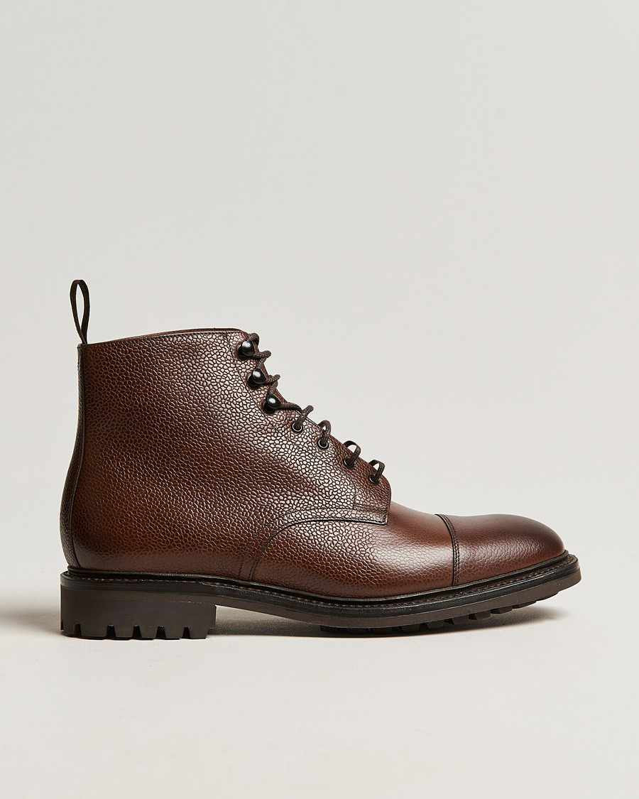Heren | Laarzen | Loake 1880 | Sedbergh Derby Boot Brown Grain Calf