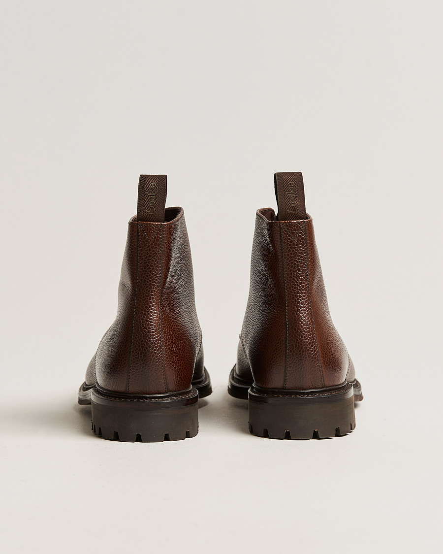 Heren | Laarzen | Loake 1880 | Sedbergh Derby Boot Brown Grain Calf