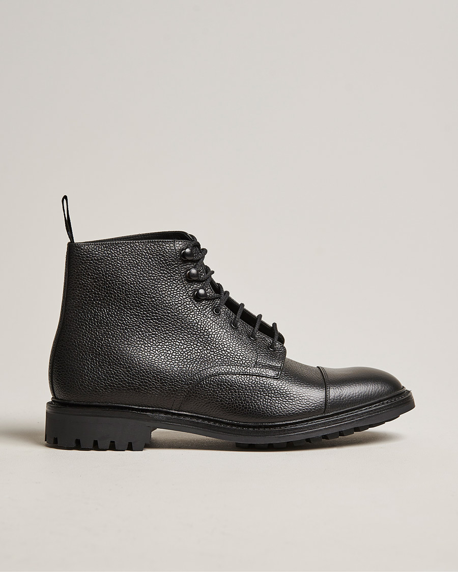 Heren | Laarzen | Loake 1880 | Sedbergh Derby Boot Black Calf Grain